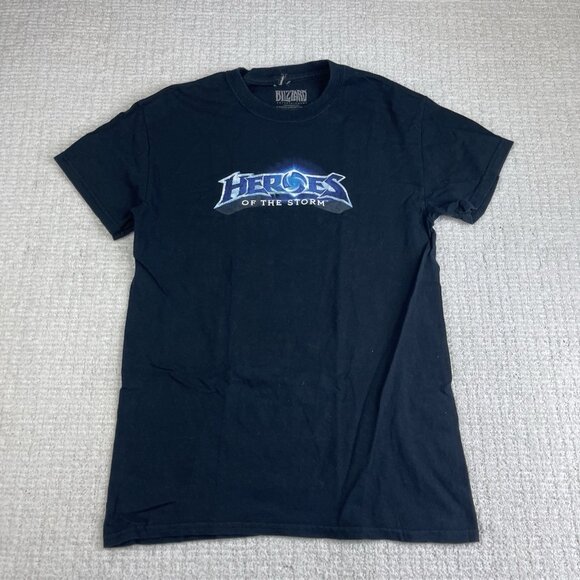 Y2K Blizzard Hero’s Of The Storm x Jinx Black Size S T-Shirt Short Sleeve - Picture 6 of 14